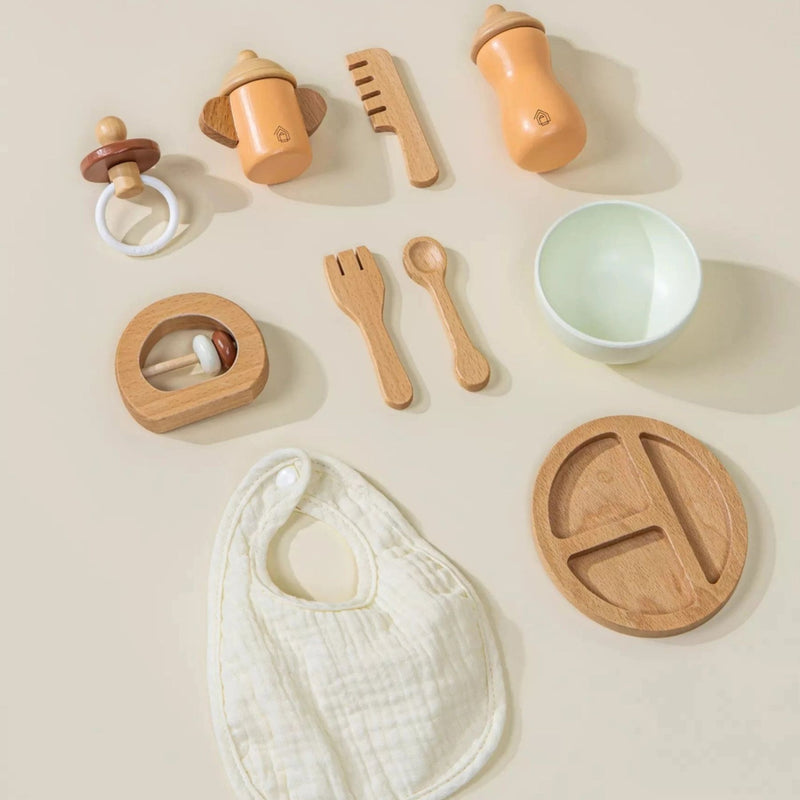 Doll Accessories Wooden Playset