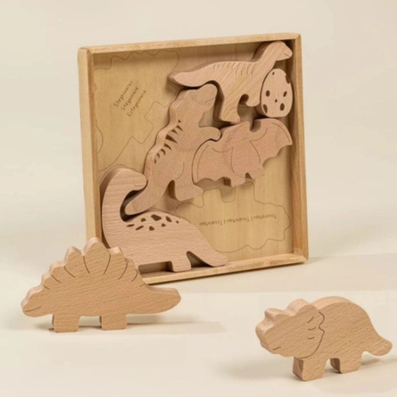 Wooden Balance Puzzle - Dino