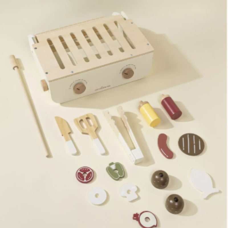 Wooden Barbecue Playset
