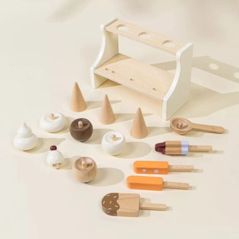 Wooden Ice Cream Stand