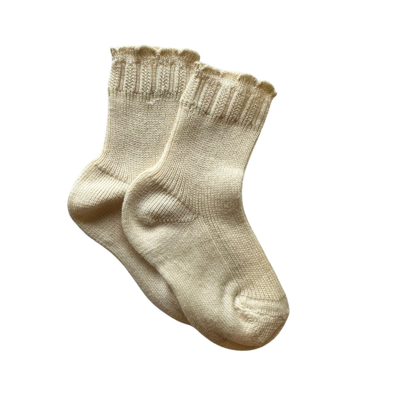 Elda Undyed Organic Cotton Socks