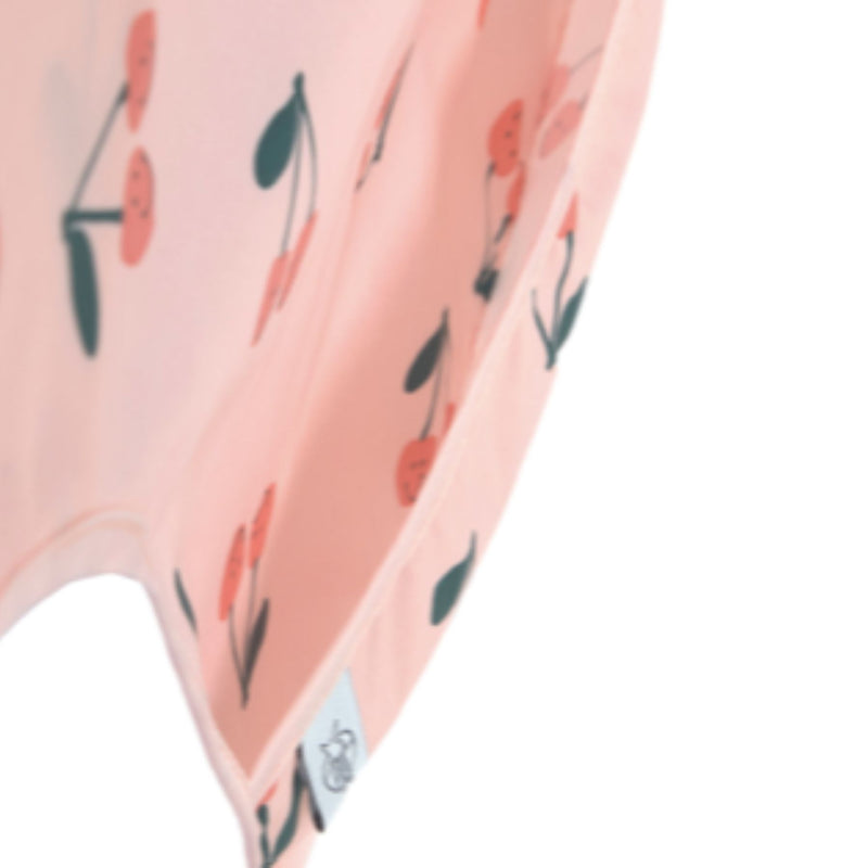 Long Sleeve Bib (2 pcs) - Happy Fruits, Cherry