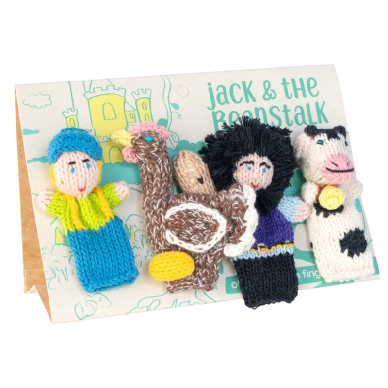 Organic Cotton Finger Puppets Story Pack - Jack + The Beanstalk