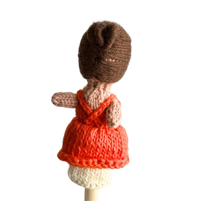 Organic Cotton Finger Puppet - Ballerina