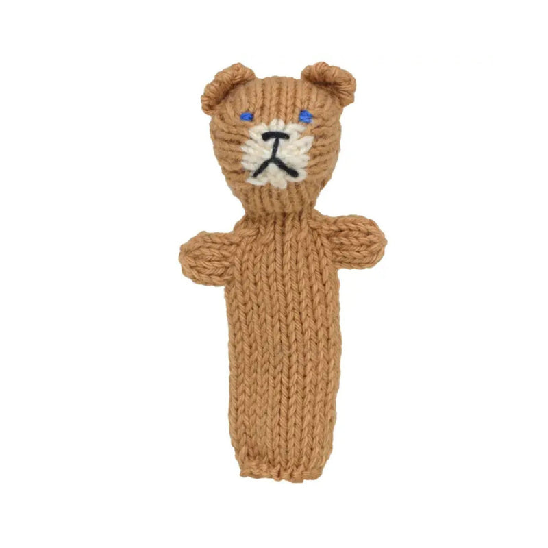 Organic Cotton Finger Puppet - Bear