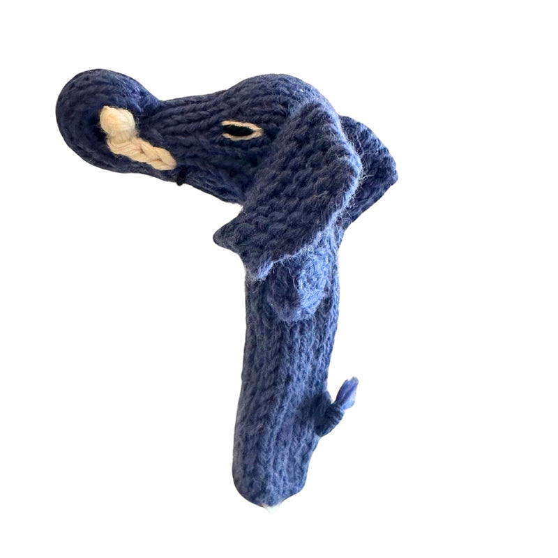 Organic Cotton Finger Puppet - Elephant