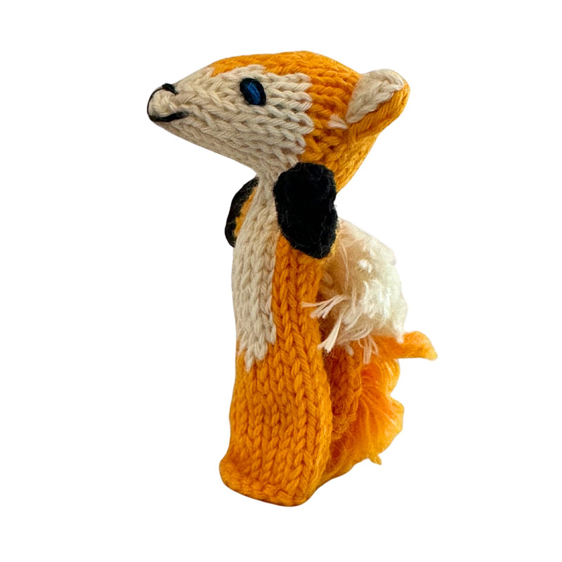 Organic Cotton Finger Puppet - Fox