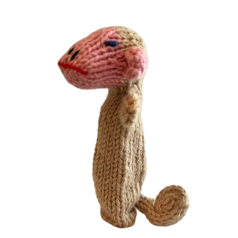 Organic Cotton Finger Puppet - Monkey
