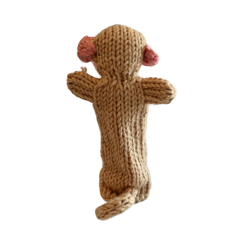 Organic Cotton Finger Puppet - Monkey