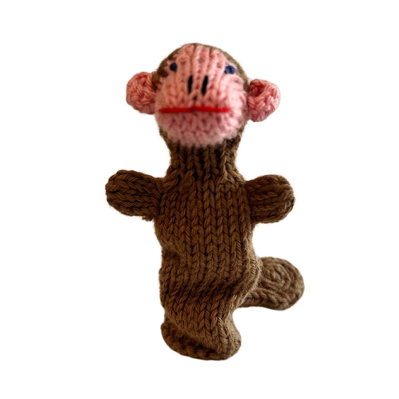 Organic Cotton Finger Puppet - Monkey