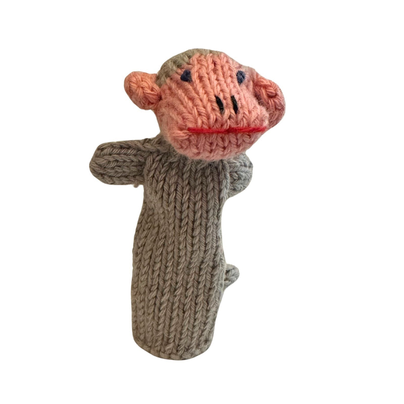 Organic Cotton Finger Puppet - Monkey