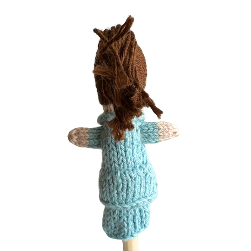 Organic Cotton Finger Puppet - Nurse