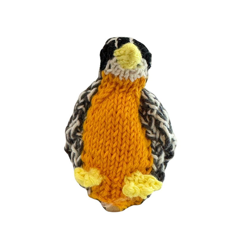 Organic Cotton Finger Puppet - Robin