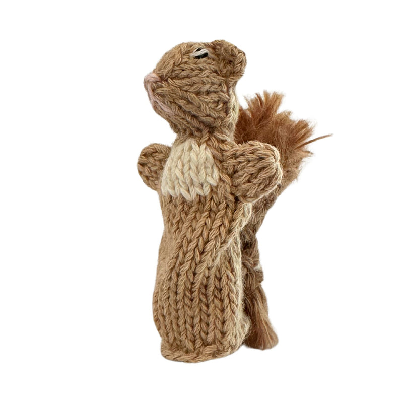 Organic Cotton Finger Puppet - Squirrel