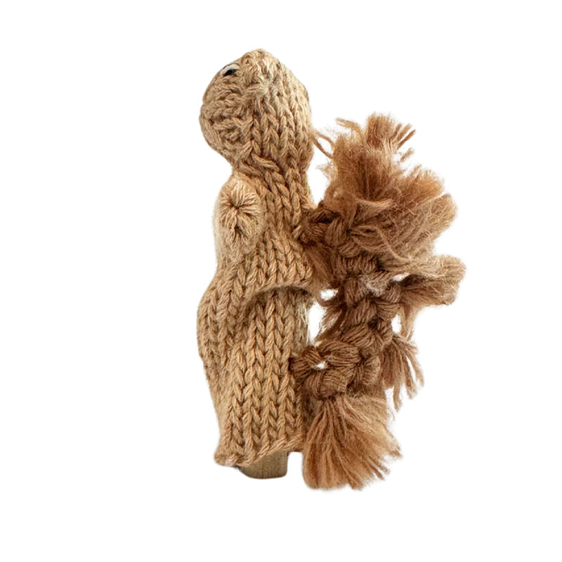 Organic Cotton Finger Puppet - Squirrel