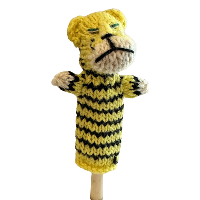 Organic Cotton Finger Puppet - Tiger