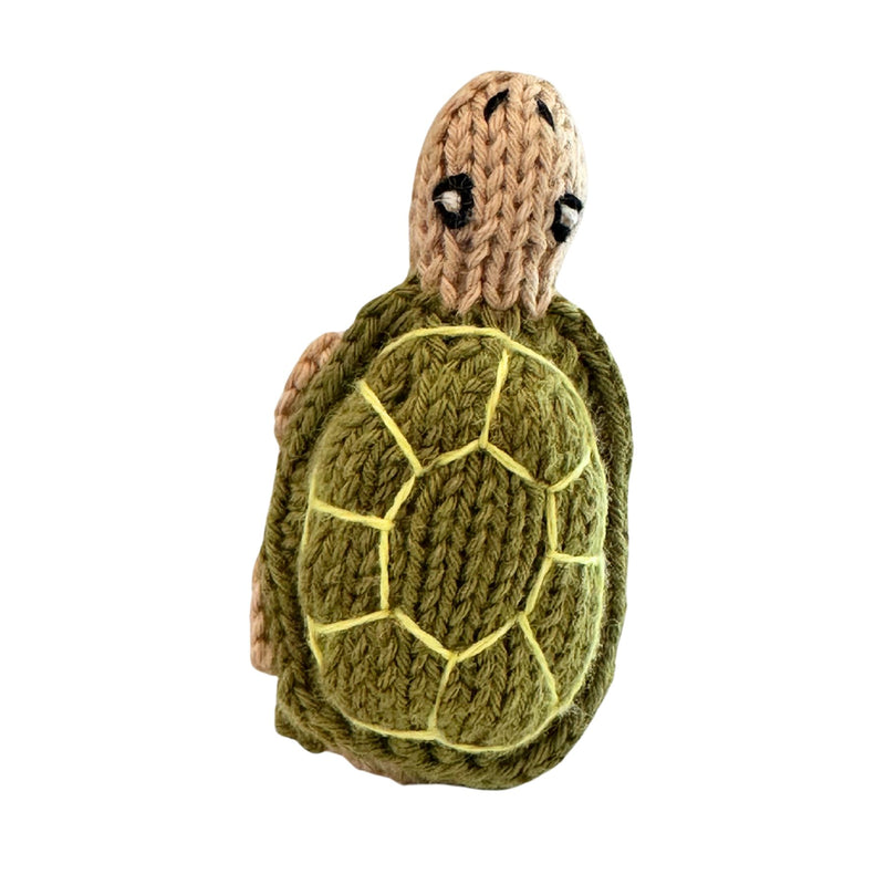 Organic Cotton Finger Puppet - Turtle