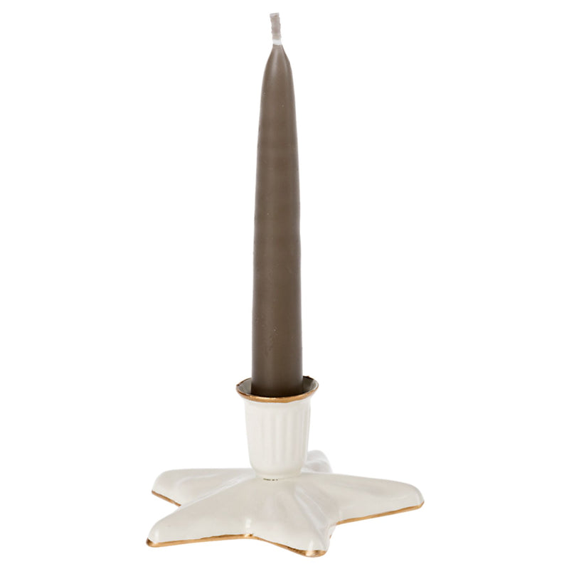 Star Candle Holder - Off White