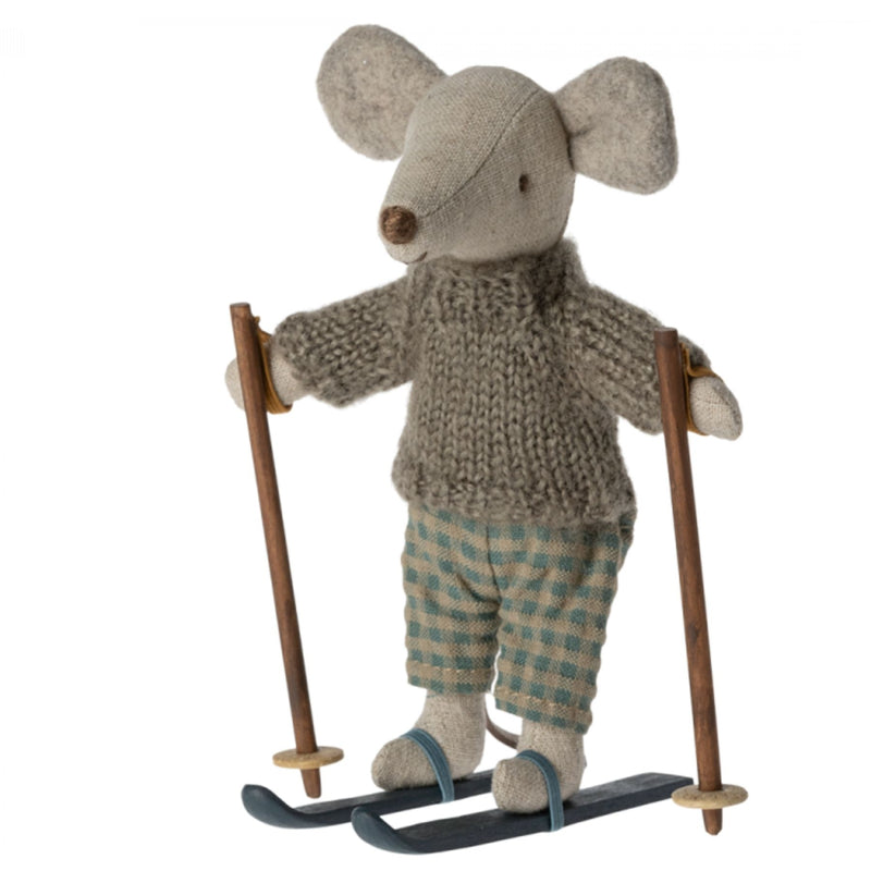 Winter Mouse with Ski Set