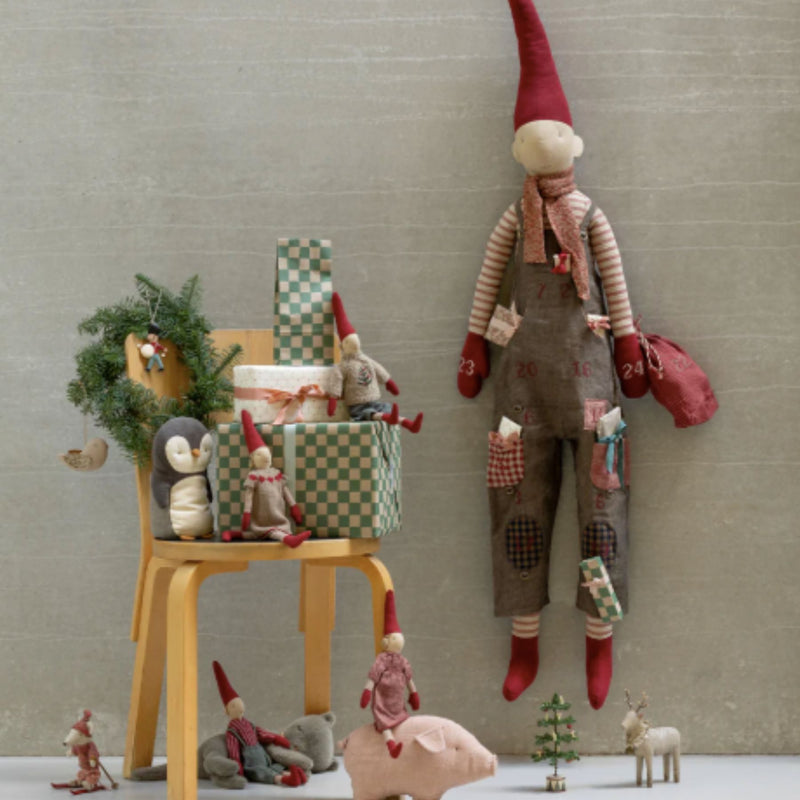 Wrapping Paper, Checker Green