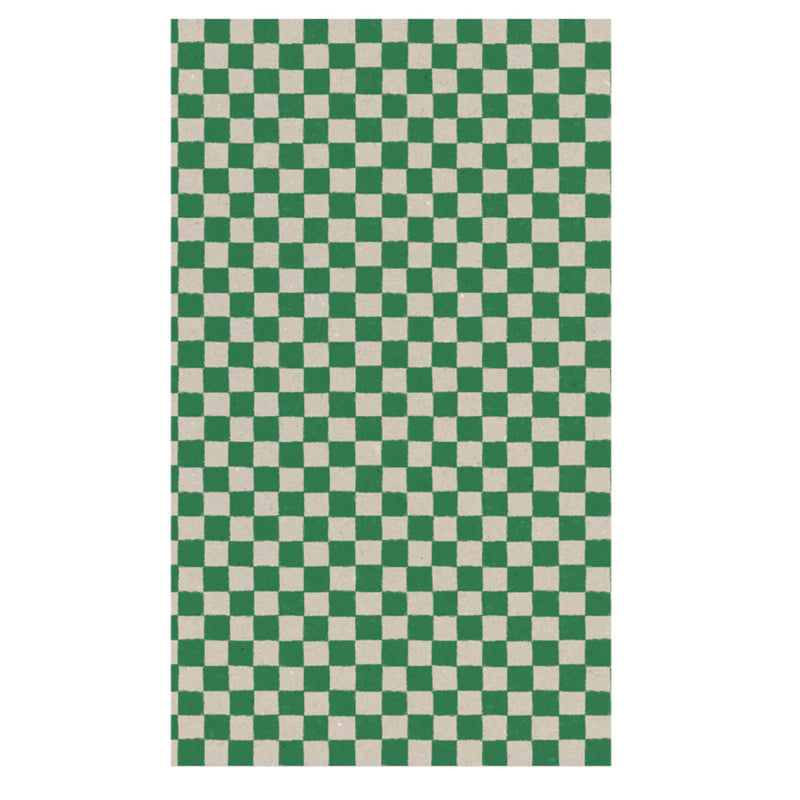 Wrapping Paper, Checker Green