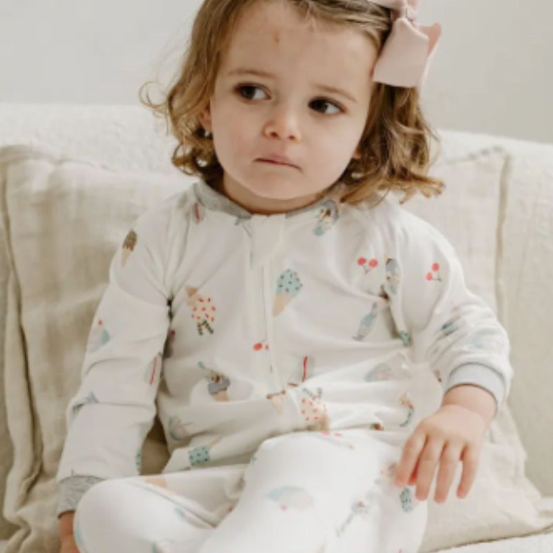 Bamboo Avocado Jersey Footed Sleeper