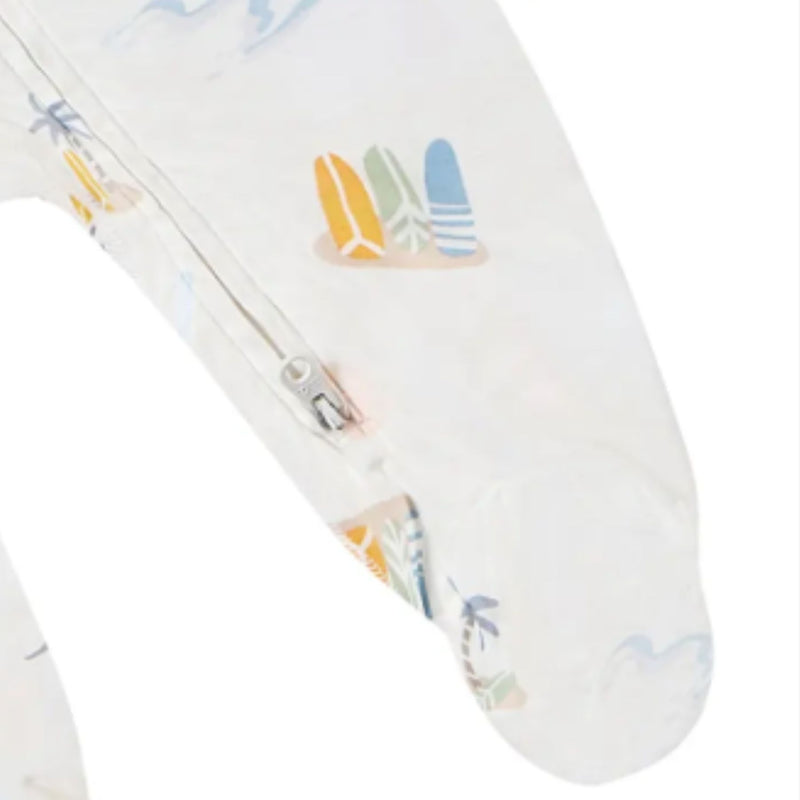 Bamboo Avocado Jersey Footed Sleeper