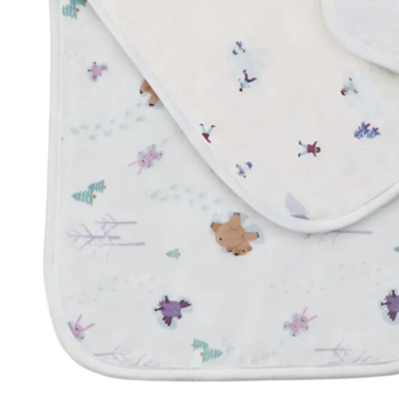 Bamboo Muslin Burp 'n Bib, 2 pack