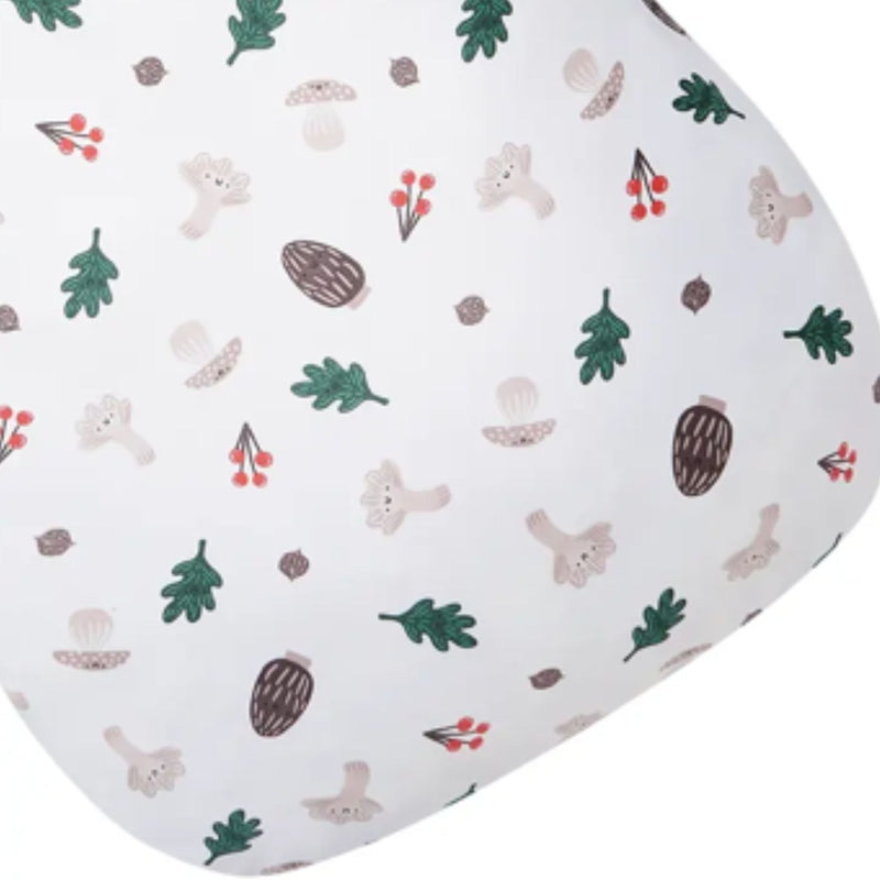 Organic Cotton Removable Sleeve Sleep Bag 1.0 Tog - Forest Forage