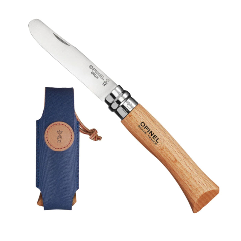 No.7 My First Opinel Folding Pocket Knife with Belt Holster