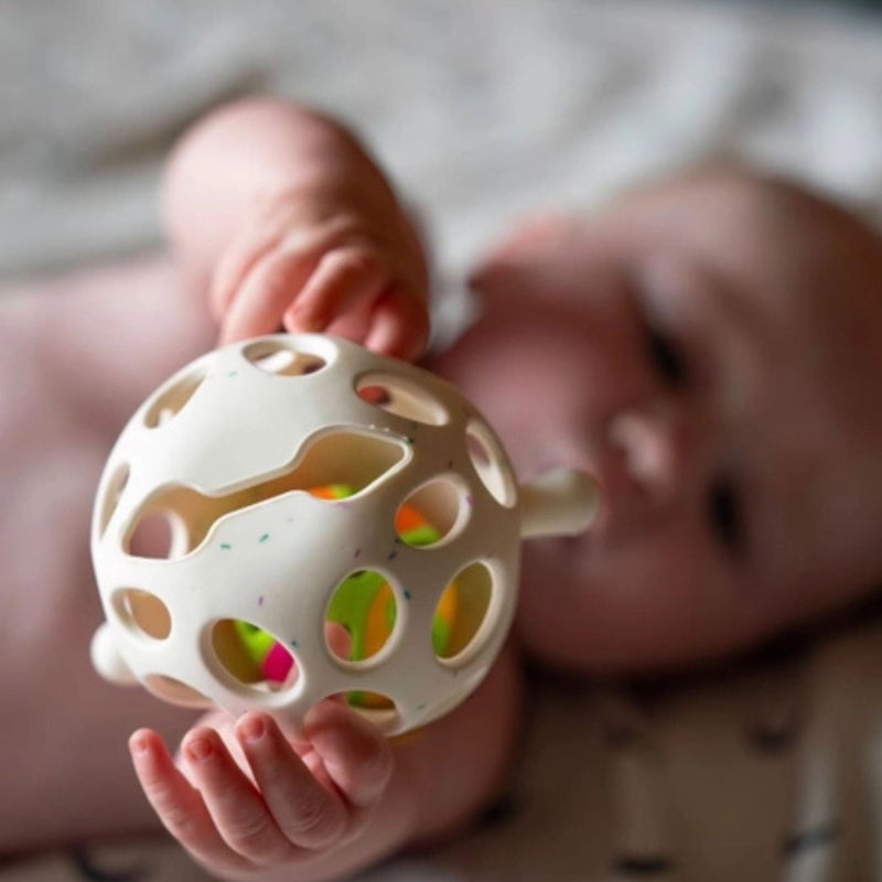 Silicone Clucky Chew + Rattle Buddy