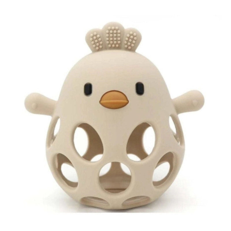 Silicone Clucky Chew + Rattle Buddy