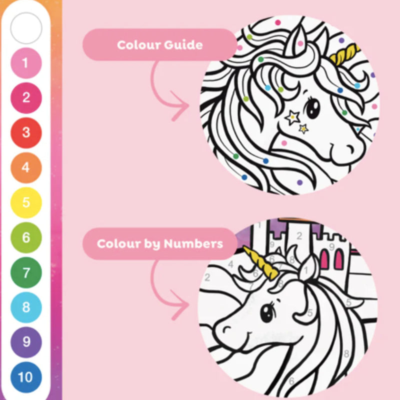 Colour by Number - Unicorn Dreaming