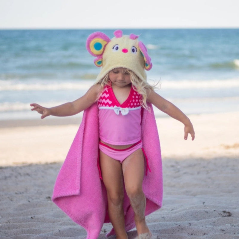 Kids Hooded Towel - Butterfly