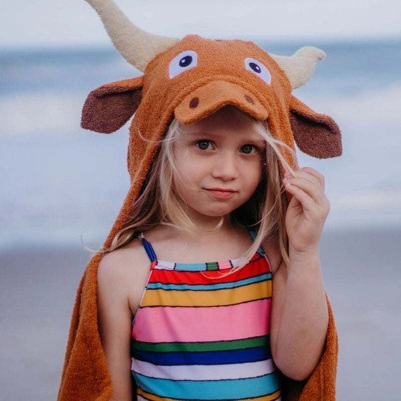 Kids Hooded Towel - Longhorn