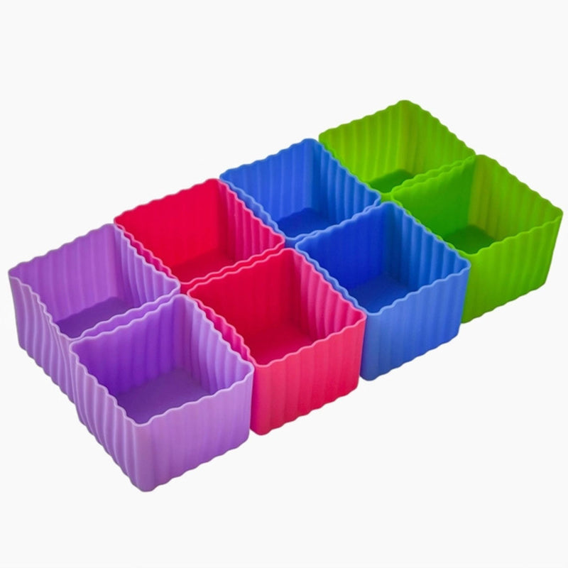 Multicolour Mini Silicone Bento Cubes
