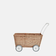 Olli Ella Rattan Strolley-Simply Green Baby