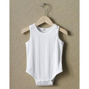 Goat-Milk Organic Onesie - Ribbed Sleeveless White-Simply Green Baby