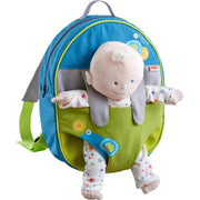 Haba Summer Meadow Backpack to Carry 12" Soft Dolls-Simply Green Baby