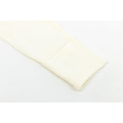 Nest Designs Organic Cotton Ribbed Kimono LS Onesie - White-Simply Green Baby