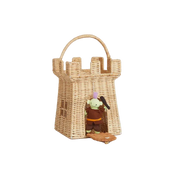 Olli Ella Rattan Castle Bag-Simply Green Baby