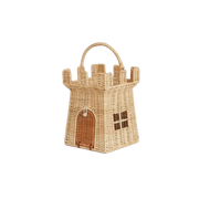 Olli Ella Rattan Castle Bag-Simply Green Baby