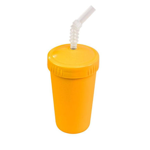 Re-Play Straw Cup with Lid + Straw-Simply Green Baby