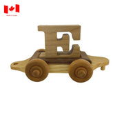 Wooden Personalized Name Train-Simply Green Baby