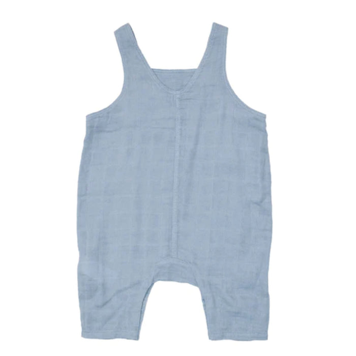 Organic Muslin Overalls, Ocean