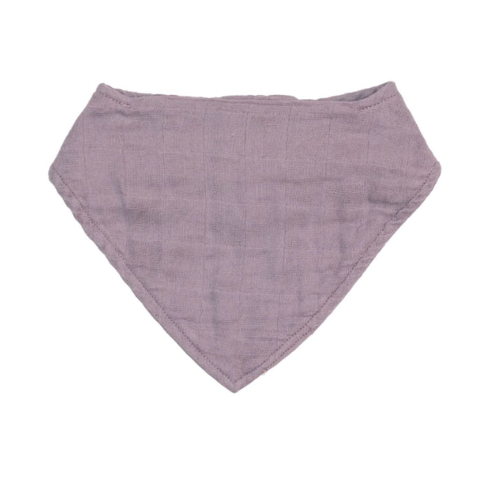 Organic Muslin Bandana Bib, Lavender