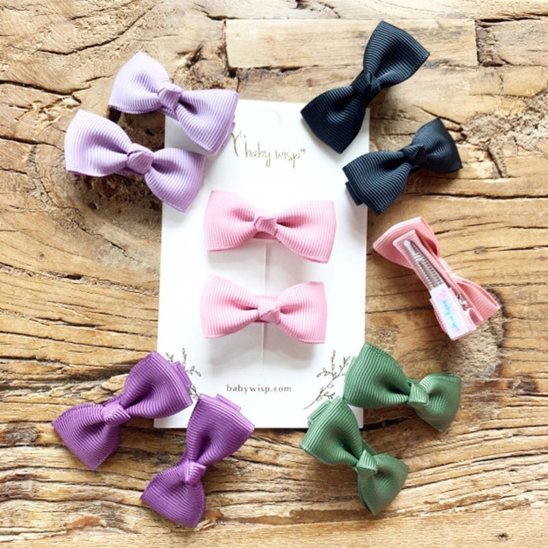 Diya Todder Ribbon Hairbows 2 Pack Alligator Clips