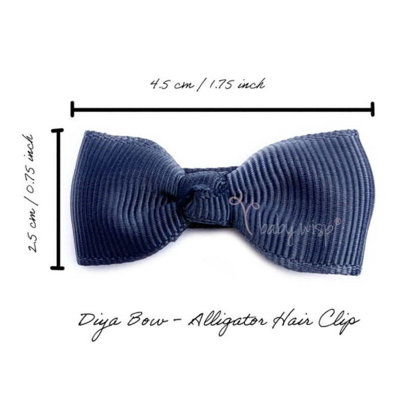 Diya Todder Ribbon Hairbows 2 Pack Alligator Clips