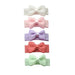 Baby Wisp Tuxedo Bows 5pk Snap Clip, Macaroon-Simply Green Baby