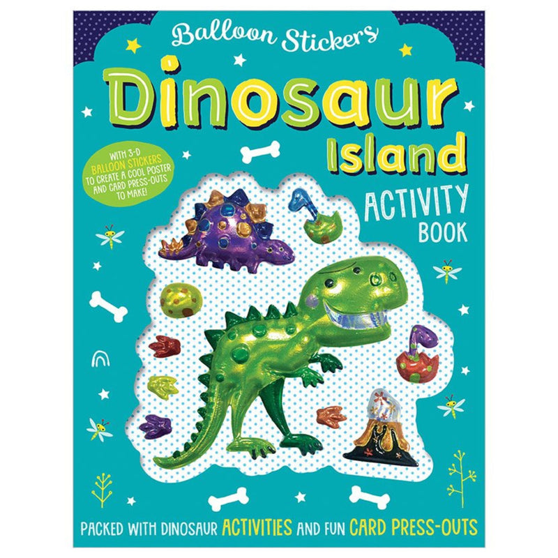 Dinosaur Island Balloon Stickers + Activity Book